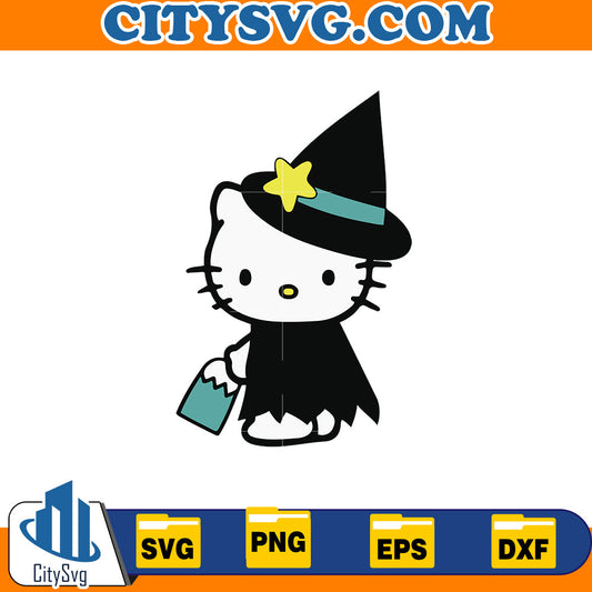 Hello kitty halloween Svg