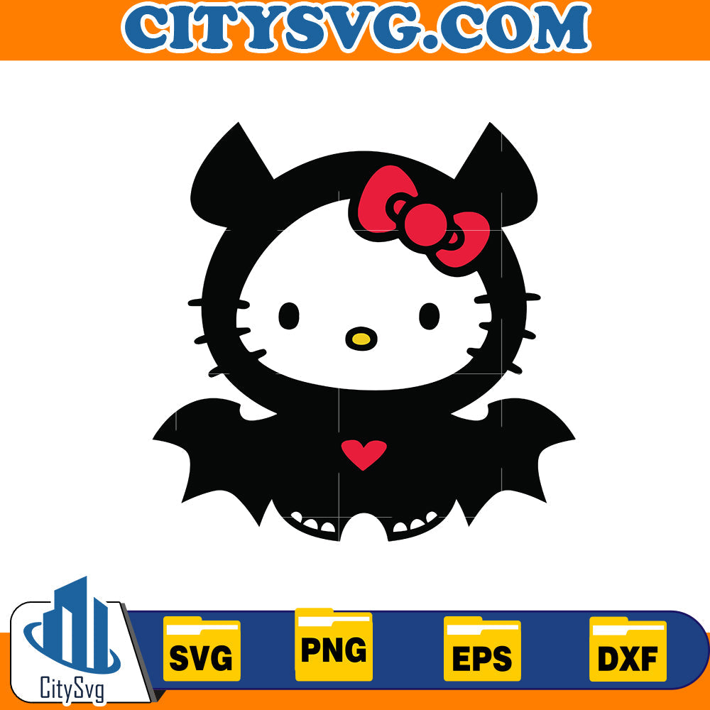 Hello kitty halloween Svg