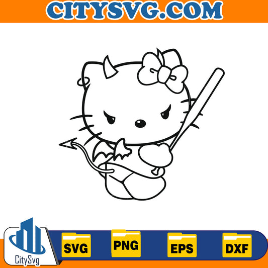 Hello kitty halloween Svg