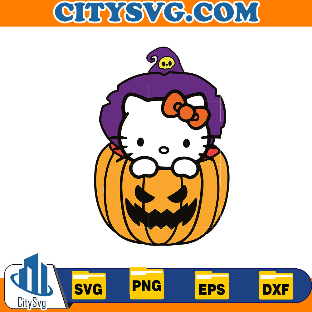 Hello kitty halloween Svg