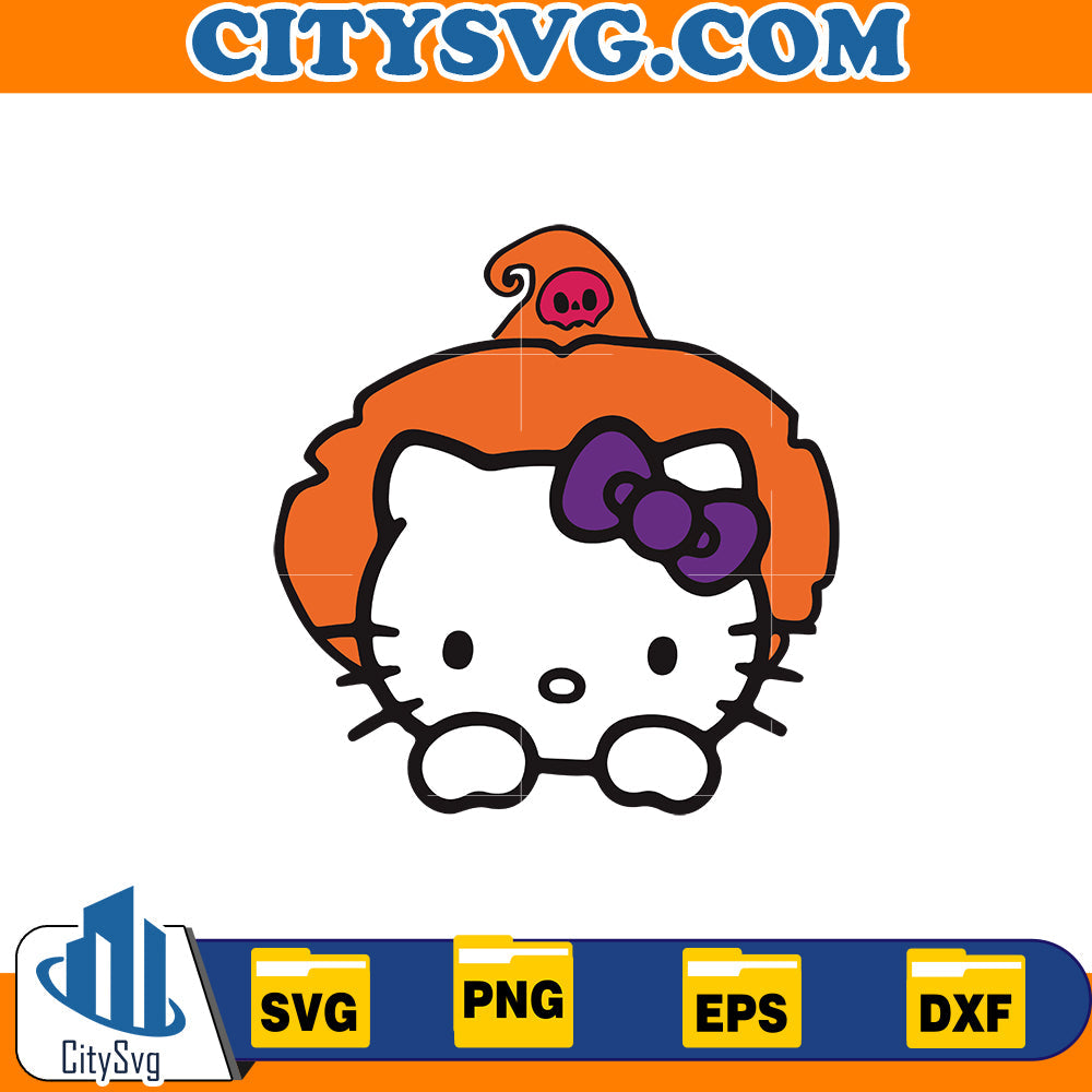 Hello kitty halloween Svg