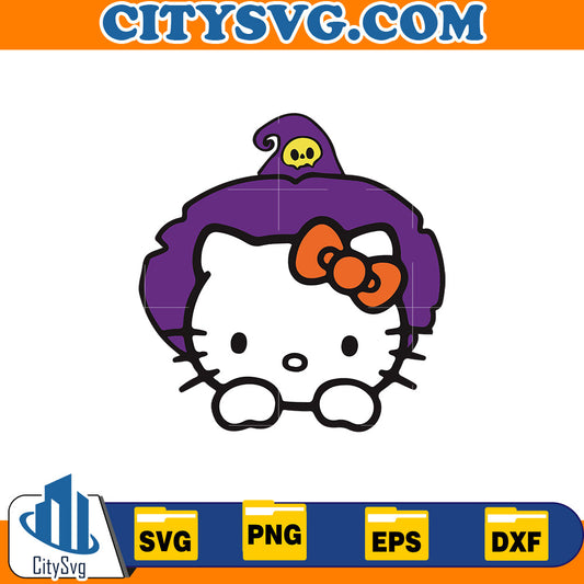 Hello kitty halloween Svg