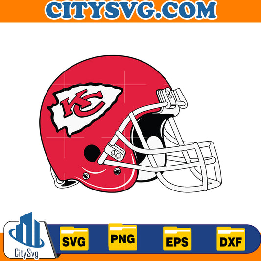 American Football Hat Chiefs Svg