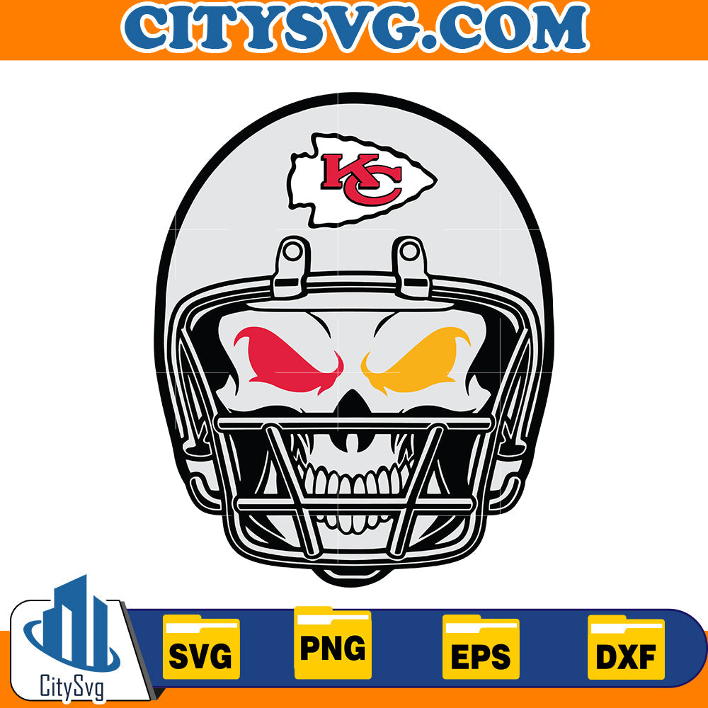 American Football Hat Chiefs Svg