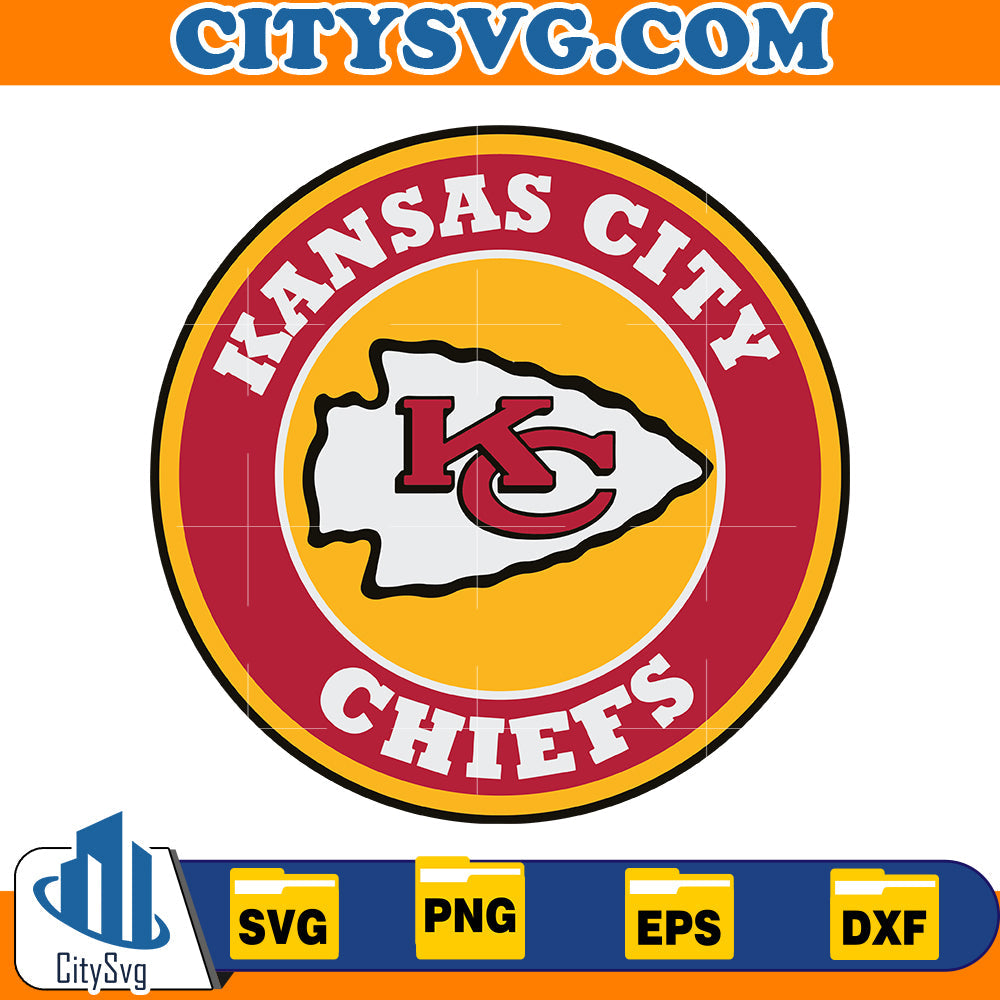 Circle Kansas city chiefs Svg