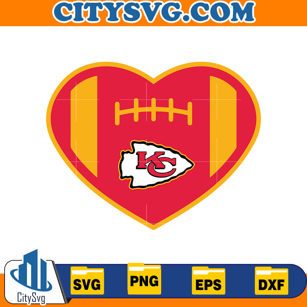 Heart Chiefs Svg