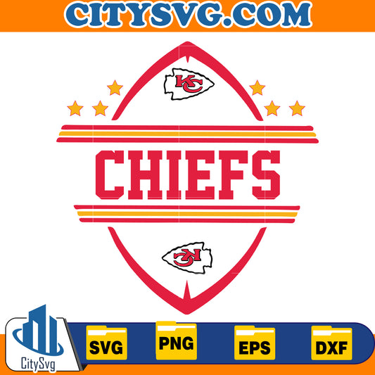 Logo football Kansas city chiefs Svg