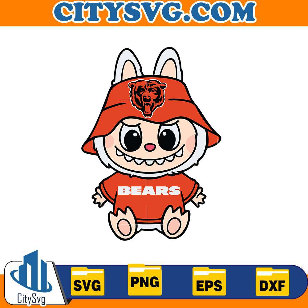 labubu-chicago-bears-svg