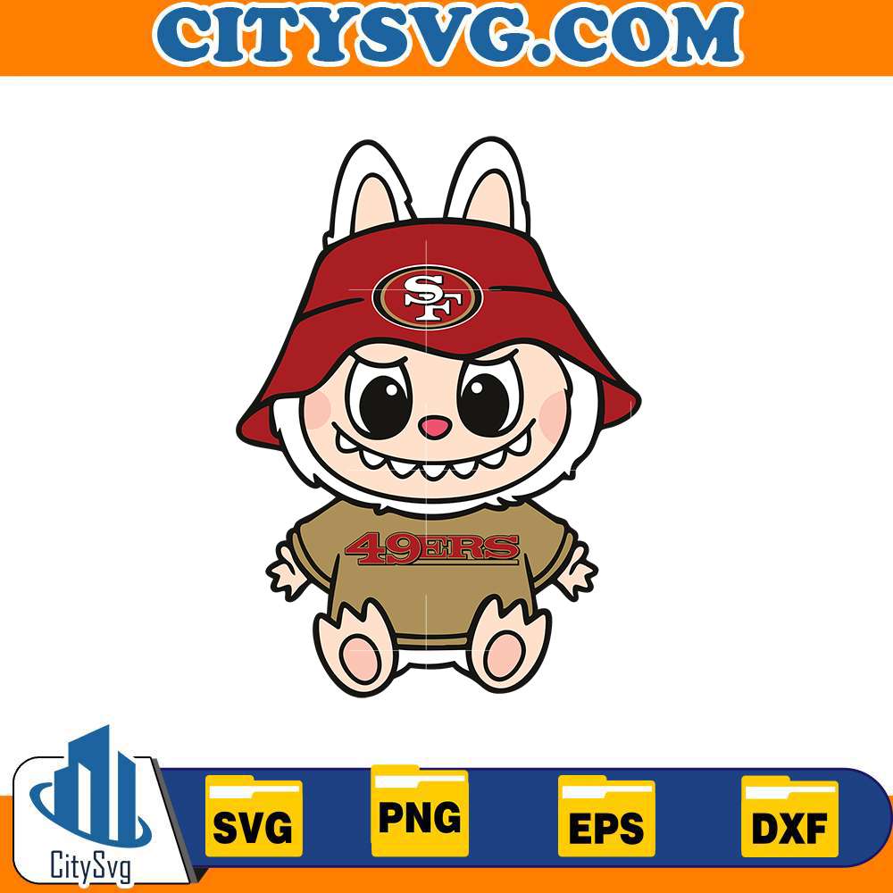 labubu-san-francisco-49ers-svg