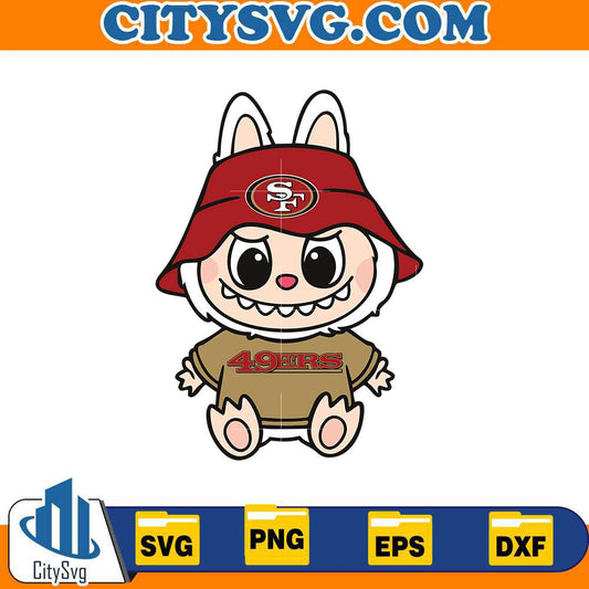 labubu-san-francisco-49ers-svg