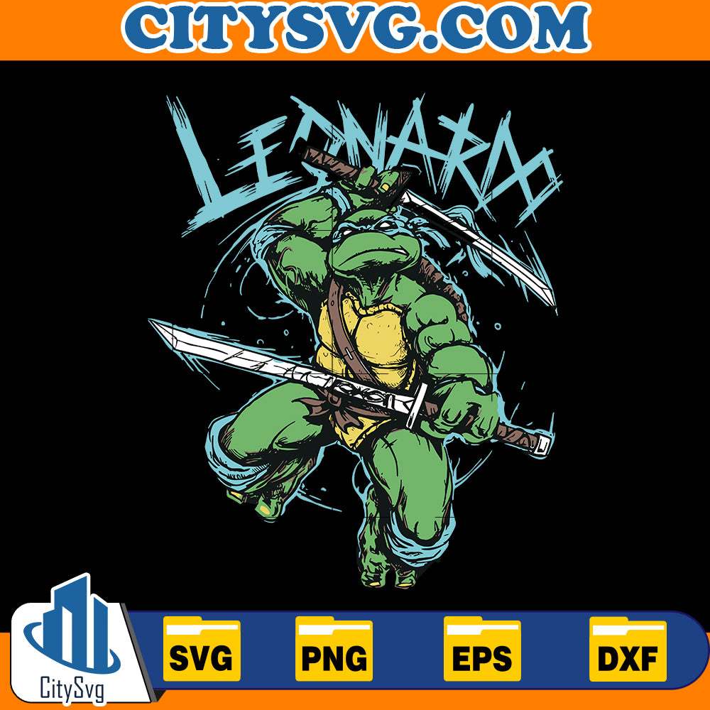 Leonardo ninja turtle svg