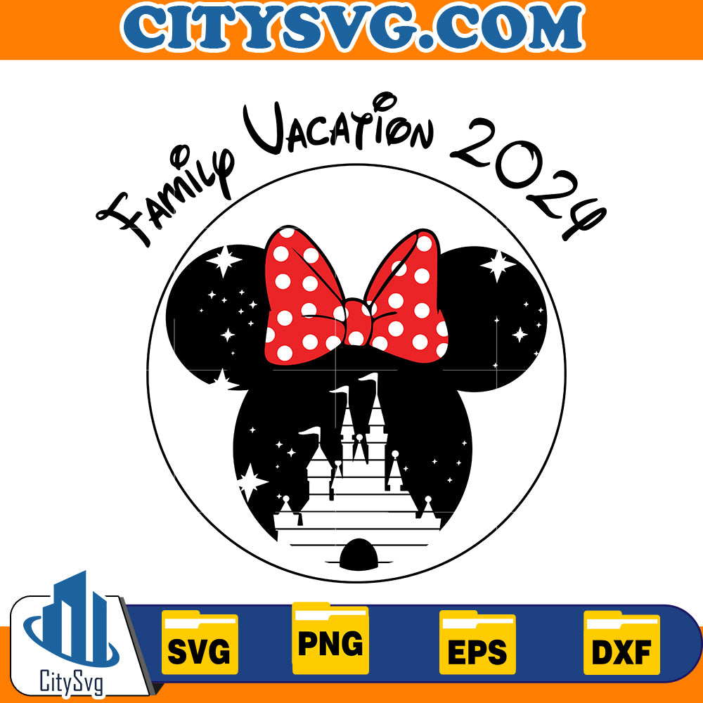 Minnie Family Vacation 2024 svg