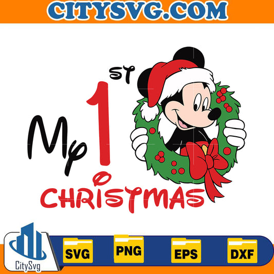 my-1st-christmas-mickey-svg