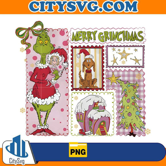 preppy-pink-merry-christmas-png