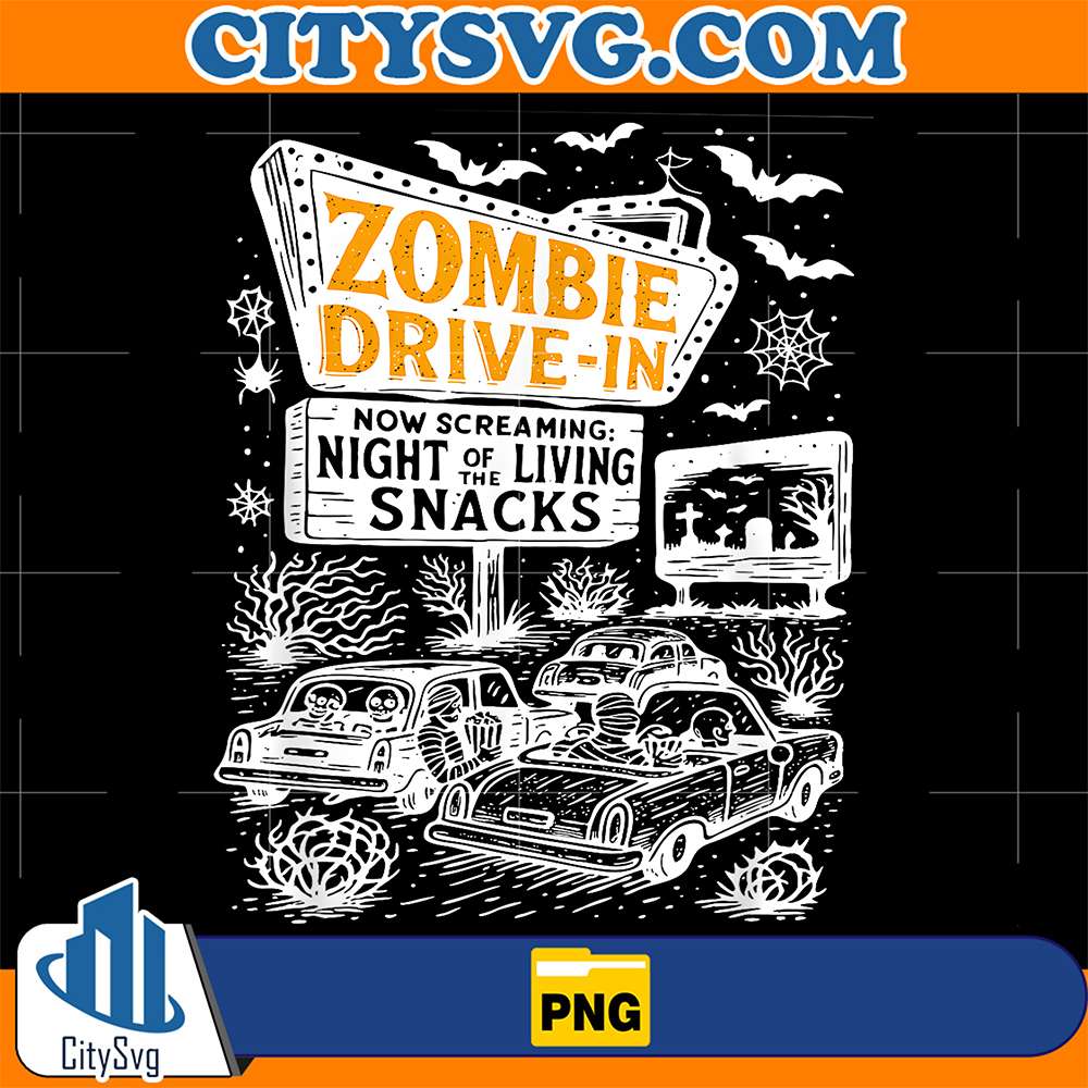 retro-zombie-drive-in-png-skeleton-movie-night-hotel-halloween-png