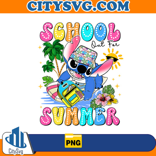 School out for summer png, Instant Download