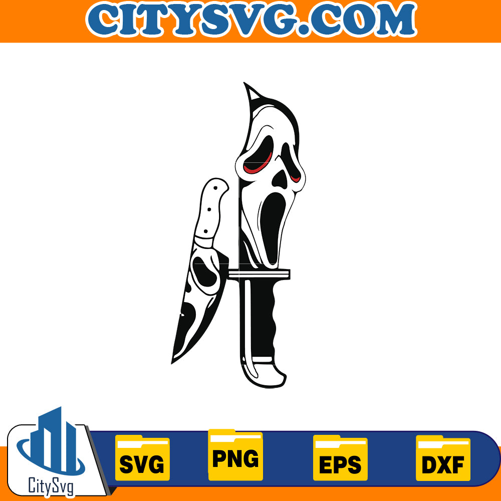 Ghostface's knife Svg, Ghostface Svg