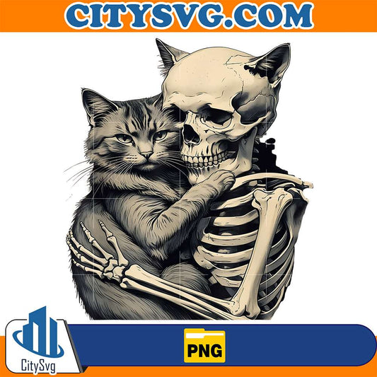 skeleton-hugging-cat-lover-halloween-png