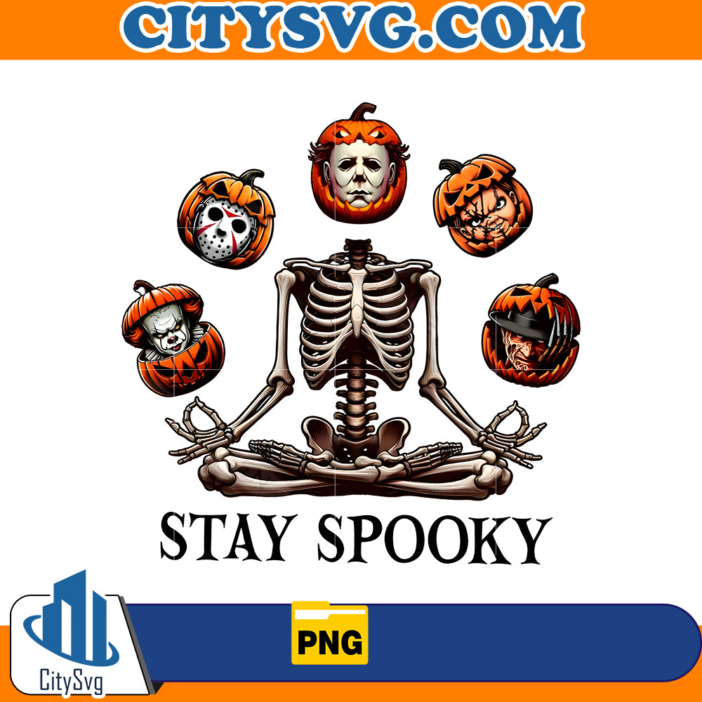 Stay spooky horror halloween Png