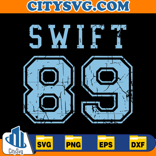 Swift 89 Svg, Iron on School Sports Png, Svg Files For Cricut, Vinyl Cut File, Sports Svg Instant download