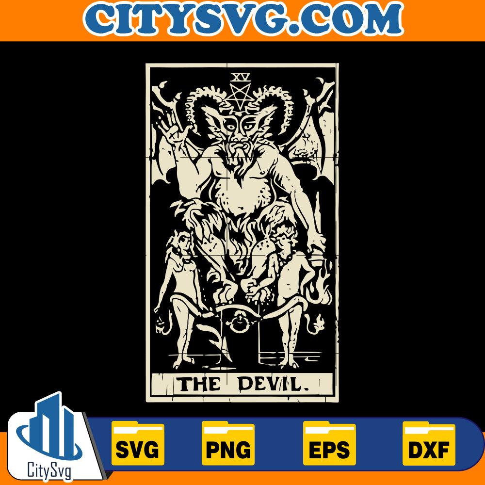 Tarot Devil SVG