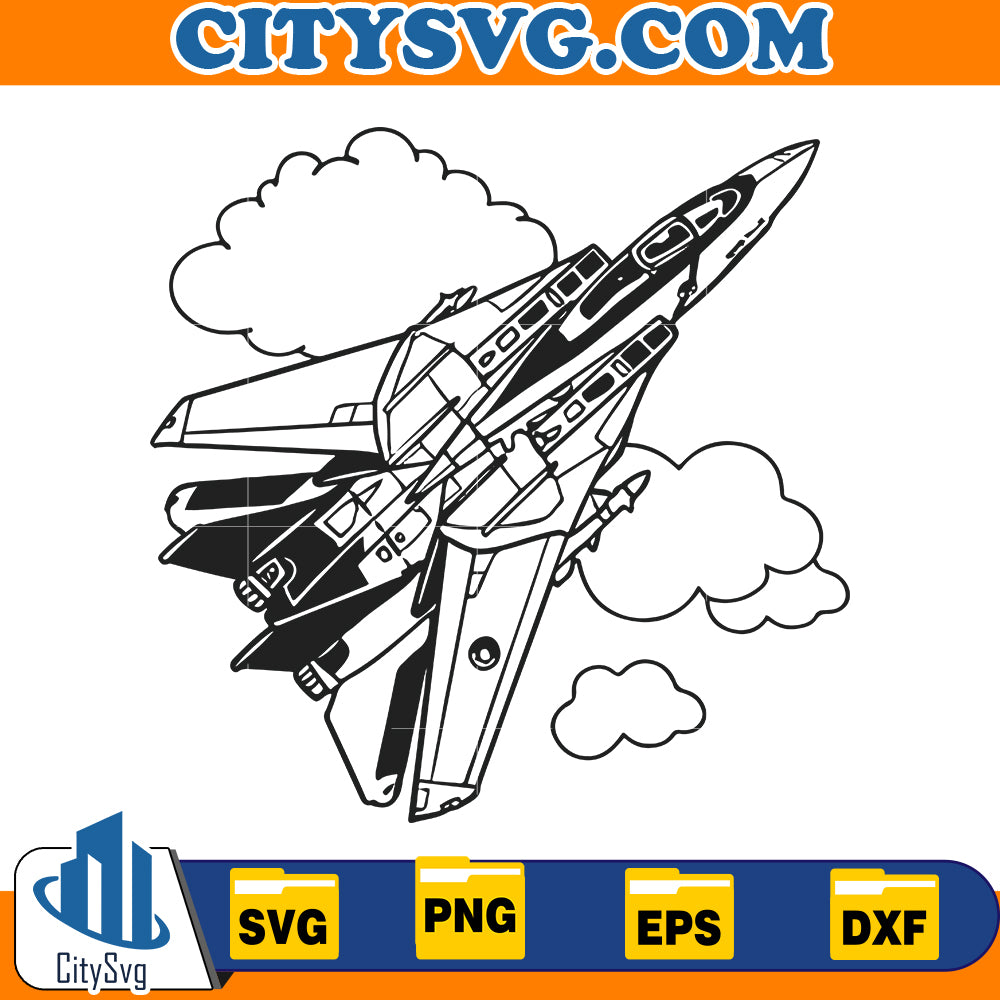 F14 Tomcat Svg