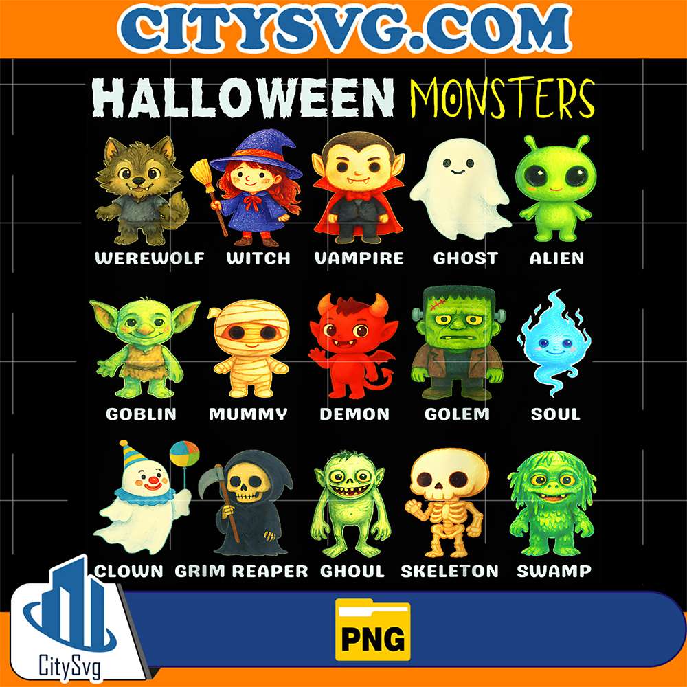 types-of-halloween-monsters-png