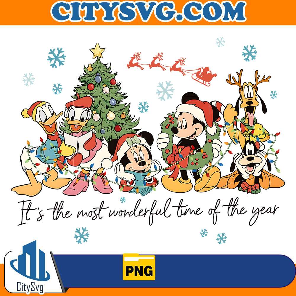 vintage-its-the-most-wonderful-time-of-the-year-disney-christmas-png